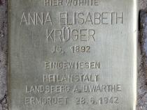 Stolperstein für Anna Elisabeth Krüger