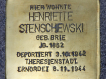 Stolperstein Henriette Stenschewski © OTFW