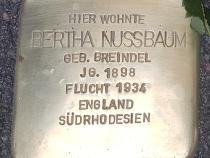 Stolperstein Bertha Nussbaum © Initiative