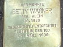 Stolperstein Betty Wagner © MTS