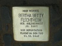 Stolperstein für Bertha Flechtheim Foto: Initiative Stolpersteine Charlottenburg-Wilmersdorf