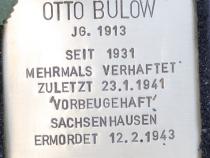 Stolperstein für Otto Bülow © Koordinierungsstelle Stolpersteine