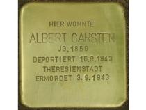 Stolperstein Albert Carsten © Stolpersteine-Initiative CW, Hupka