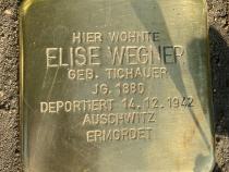 Stolperstein Elise Wegner © MTS