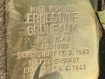 Stolperstein Ernestine Grünbaum © MTS