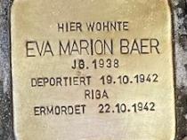 Stolperstein Eva Marion Baer © Joachim Kaufmann