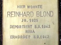 Stolperstein für Reinhard Blond