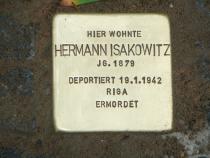 Stolperstein Hermann Isakowitz - Foto: Initiative Stolpersteine Charlottenburg-Wilmersdorf