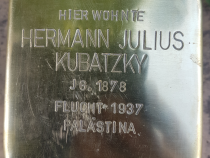 Stolperstein Hermann Julius Kubatzky © Initiative