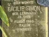 Stolperstein Cäcilie Simon © Stolperstein Initiative Mitte