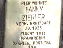 Stolperstein Fanny Zierler @ Initiative Mitte