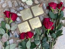 Stolpersteine für Chaja und Isaak Walzer und Moses und Rachel Linzer © D. Thünken-Klemperer