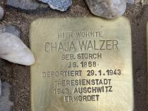 Stolperstein für Chaja Walzer © D. Thünken-Klemperer