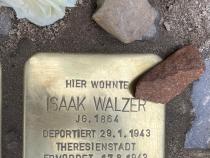 Stolperstein für Isaak Walzer © D. Thünken-Klemperer