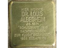 Stolperstein Louis Albesheim © H. J. Hupka