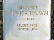 Stolperstein für Heinrich Najman, Foto: OTFW