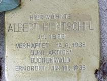 Stolperstein Albert Hentschel, Foto: OTFW