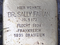 Stolperstein für Dr. Sally Fabian © OTFW