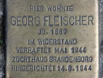 Stolperstein für Georg Fleischer.